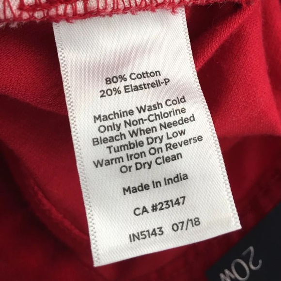 NWT Talbots Flawless Women's High Rise Straight Leg Velvet Pants Red Size 20W - Picture 5 of 6